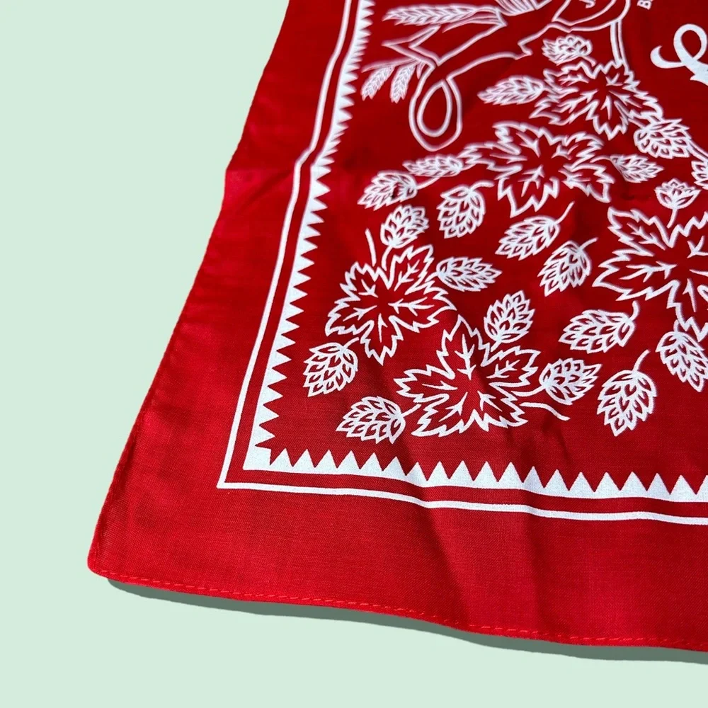 Leinenkugel Brewing Company Beers Red Bandana Scarf 22” x 21”